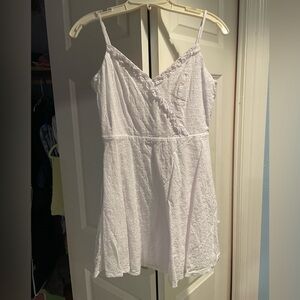 White mini dress